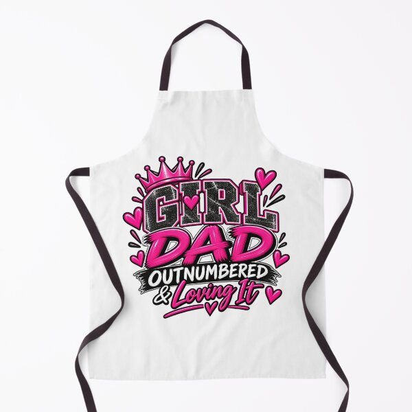 Item preview,  Girl Dad Outnumbered and Loving It Proud Dad Design-White Background  designed and sold by Trendi61.
