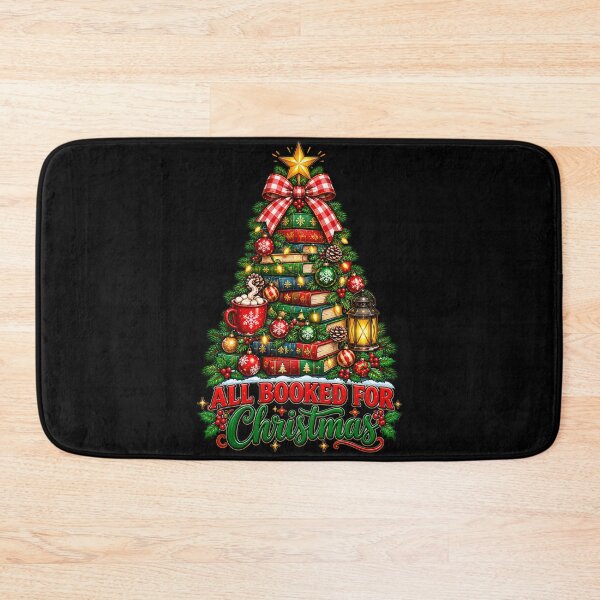 Item preview, All Booked For Christmas Book Tree Librarian Teacher Reader designed and sold by Whirx.