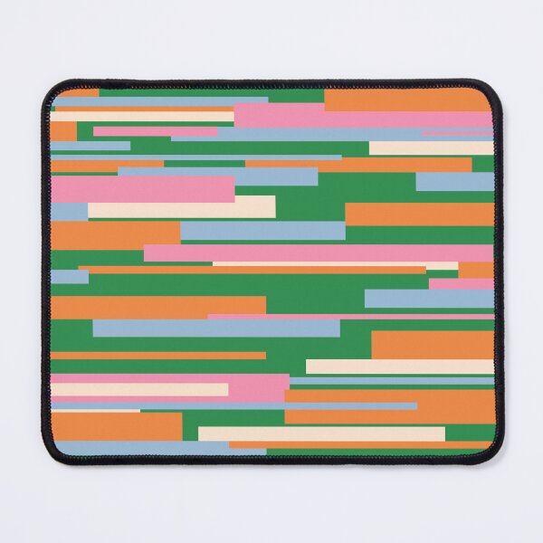 Item preview, Colorful Mid Century Modern Abstract Geometric Wright Pattern Green Orange Pink Powder Blue designed and sold by kierkegaard.