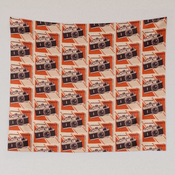 Item preview, Vintage Russian match box label advertising  Zorki cameras. designed and sold by stevepaint.