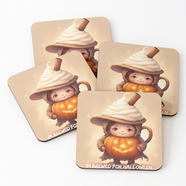 Item preview, Brewed for Halloween Cute Pumpkin Coffe Mug Art designed and sold by soin10s-designs.