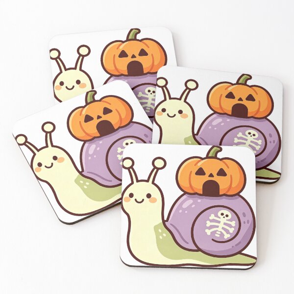 Item preview, Cute Pumpkin Snail Halloween Kawaii Sticker designed and sold by urmoments.