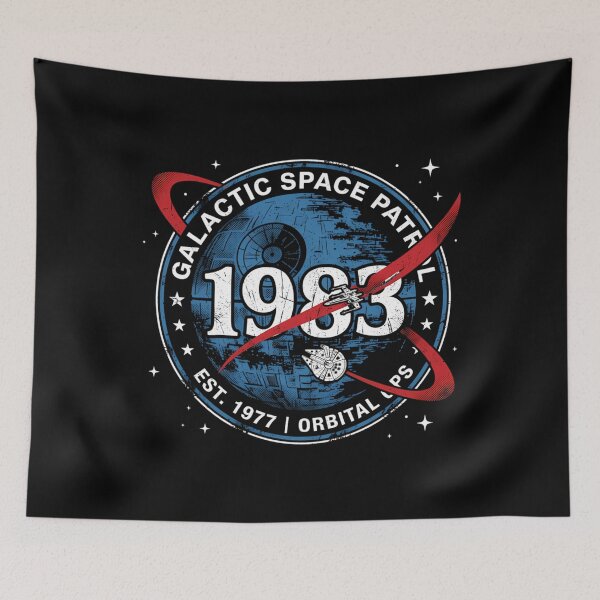 Item preview, Galactic Space Patrol Retro Sci-Fi Space Agency Parody designed and sold by ItsartDesign1.