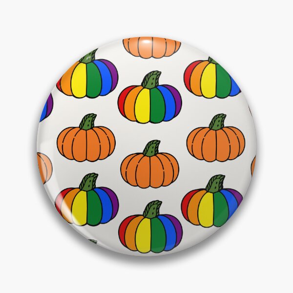 Item preview, Rainbow Halloween Pumpkin Pattern | LGBTQ+ Pride designed and sold by Cannaxes Studio.
