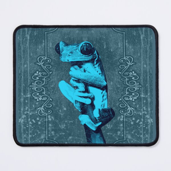 Item preview, Tree Frog Clinging to Branch Amphibian Portrait Deep Blue designed and sold by Ghoul Enterprises.