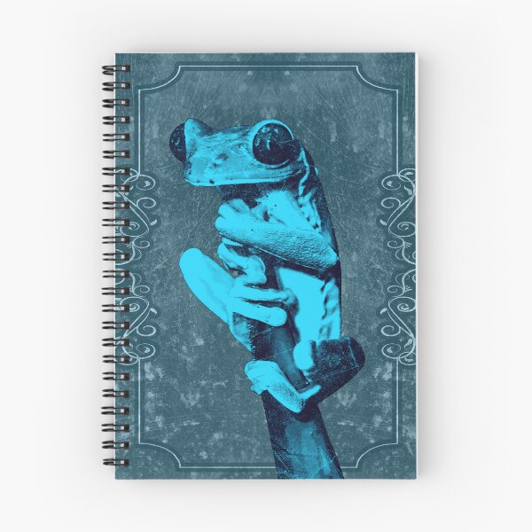 Item preview, Tree Frog Clinging to Branch Amphibian Portrait Deep Blue designed and sold by Ghoul Enterprises.