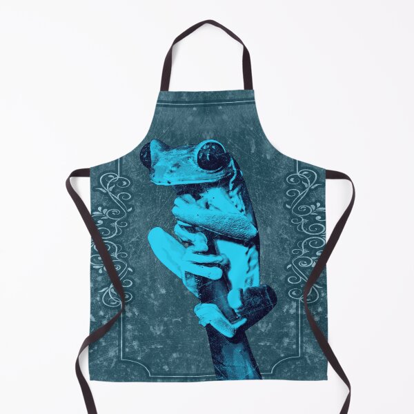 Item preview, Tree Frog Clinging to Branch Amphibian Portrait Deep Blue designed and sold by Ghoul Enterprises.