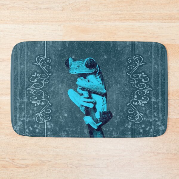 Item preview, Tree Frog Clinging to Branch Amphibian Portrait Deep Blue designed and sold by Ghoul Enterprises.
