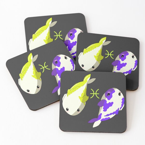 Item preview, Lil Pisces Koi - Yellow and Purple  designed and sold by DoodlesbyEllieE.