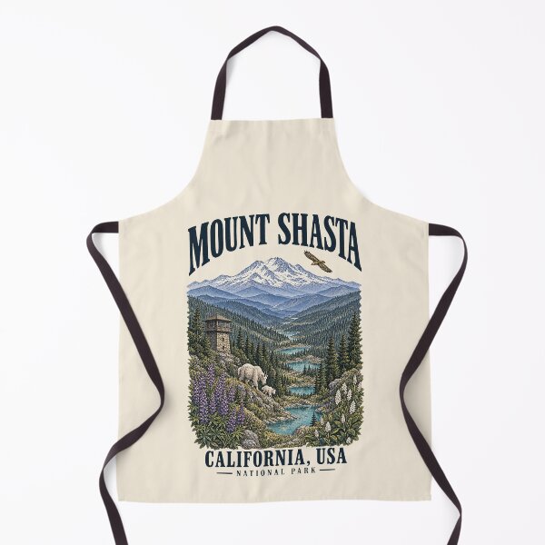 Item preview, Mount Shasta, California, USA [Vintage Illustration] designed and sold by elektronen.