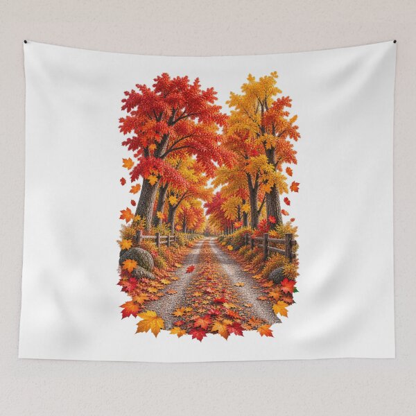 Item preview, Autumn Tree Lined Gravel Road Fall Foliage designed and sold by RockitBaby.