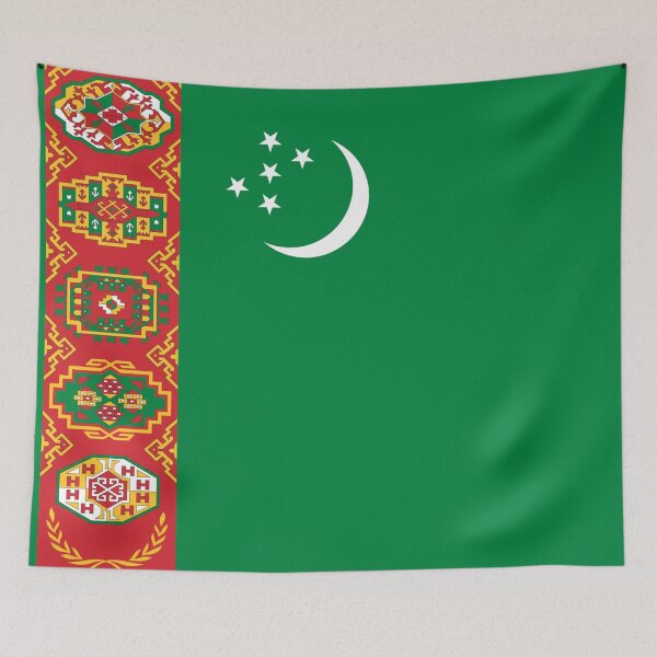 Item preview, Turkmenistan Flag designed and sold by youngVl.