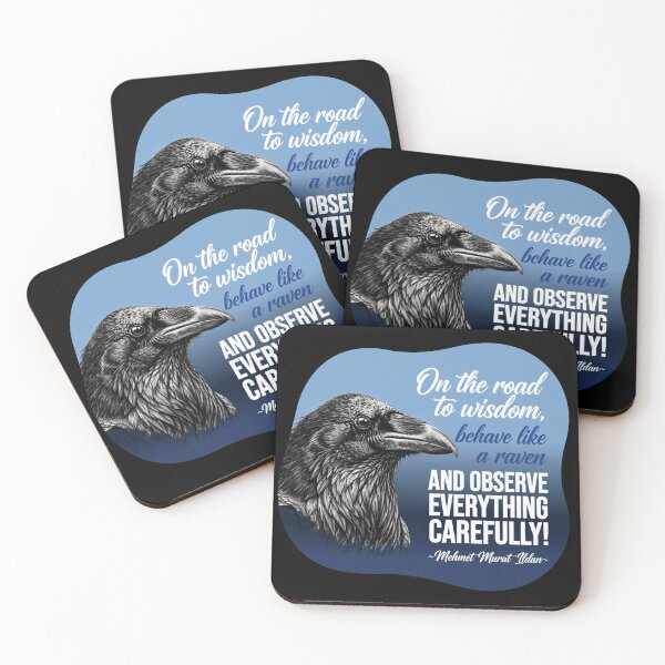 Item preview, On The Road To Wisdom Behave Like A Raven And Observe Everything Carefully - Ildan designed and sold by Vibe-Vary.