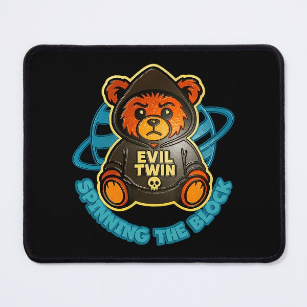 Item preview, Evil Twin Bear - Spin The Block Universe designed and sold by ItsartDesign1.