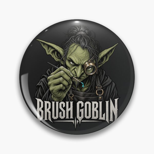 Item preview, Brush Goblin - Miniature Painter Graphic Grimdark designed and sold by WUSCHELWORKS.