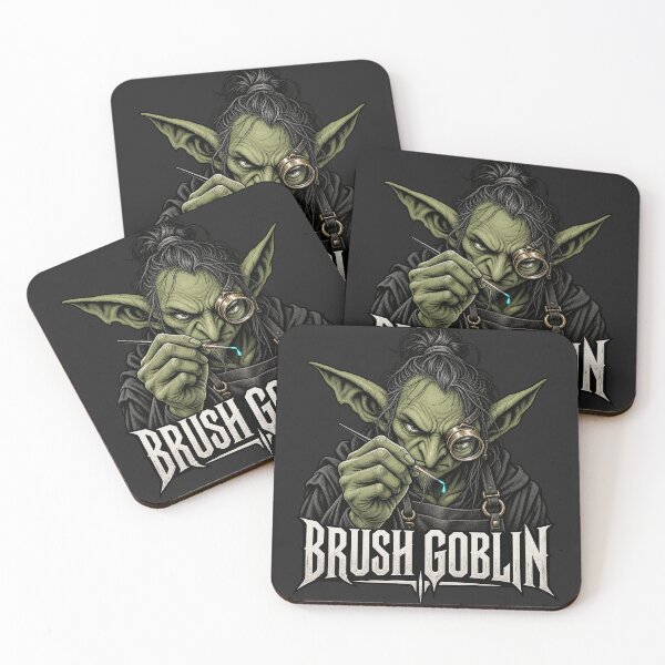 Item preview, Brush Goblin - Miniature Painter Graphic Grimdark designed and sold by WUSCHELWORKS.