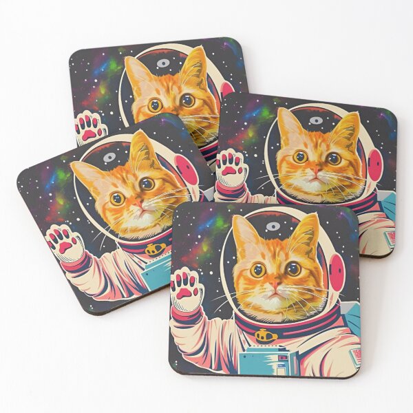 Item preview, Adorable Astronaut Cat 'Keep Calm' Minimalist Funny Kitty In Space Digital Illustration designed and sold by Matt_Smith.