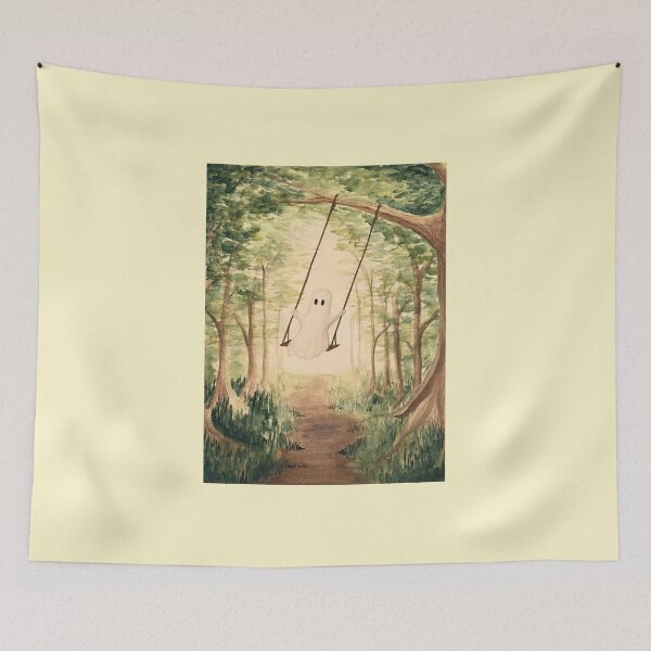 Item preview, Ghost Swinging in Forest designed and sold by LostFlamingoArt.