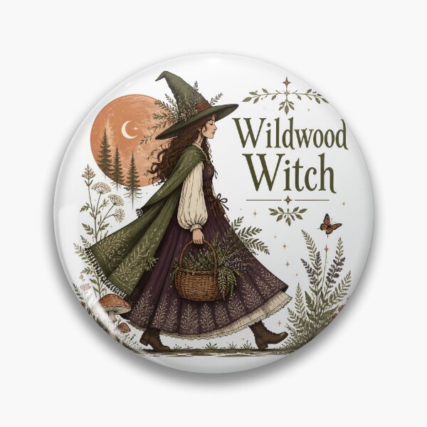 Item preview, Wildwood Witch Herb Basket Witch designed and sold by KristenosNehk.