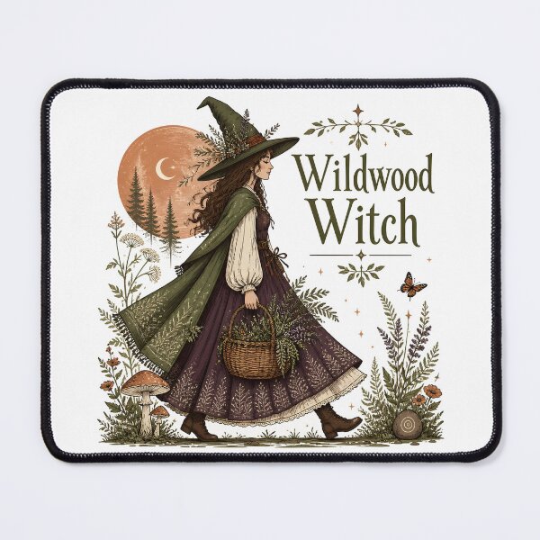 Item preview, Wildwood Witch Herb Basket Witch designed and sold by KristenosNehk.