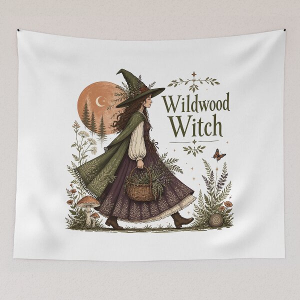Item preview, Wildwood Witch Herb Basket Witch designed and sold by KristenosNehk.