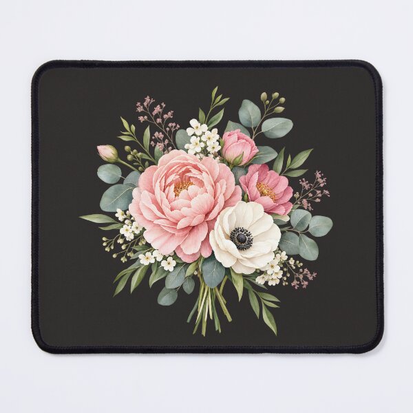 Item preview, Elegant Watercolor Floral Bouquet – Romantic Botanical Flower Art designed and sold by Amsafjol.