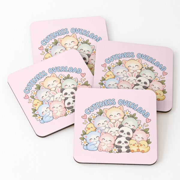 Item preview, Cuteness Overload Kawaii Baby Animals Watercolor Illustration designed and sold by StickyDelights.