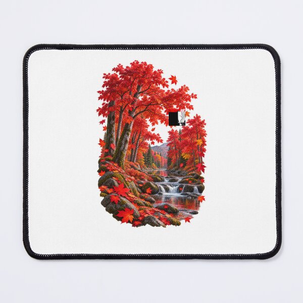 Item preview, Red Maple Forest Autumn Landscape Fall Foliage designed and sold by RockitBaby.