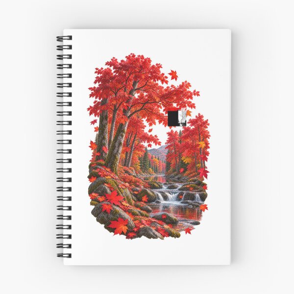 Item preview, Red Maple Forest Autumn Landscape Fall Foliage designed and sold by RockitBaby.