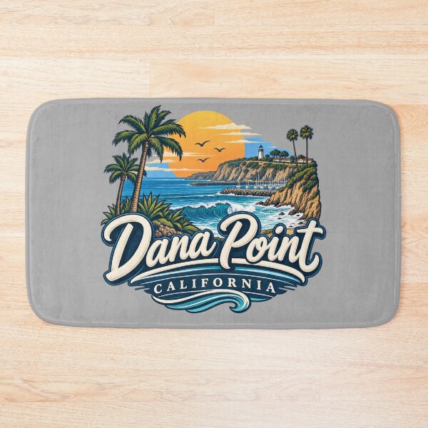 Item preview, Dana Point California Setting - Coastal Sunset Vintage Travel Art designed and sold by ParfaitPrints.