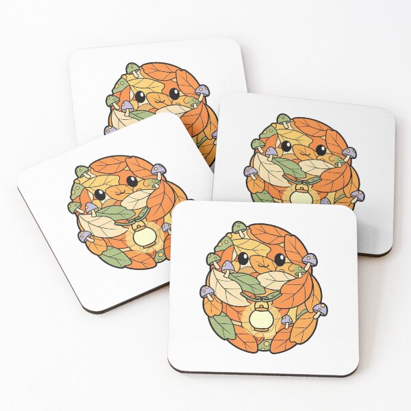 Item preview, Cozy Leaf Pile Critter with a Glowing Lantern designed and sold by urmoments.
