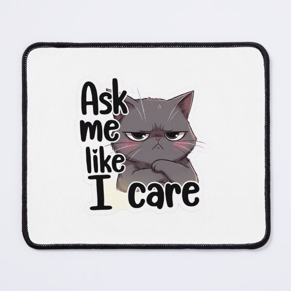 Item preview, Angry Grumpy Cat I’m Fine Sarcastic Cat Meme designed and sold by BlackSyeth.