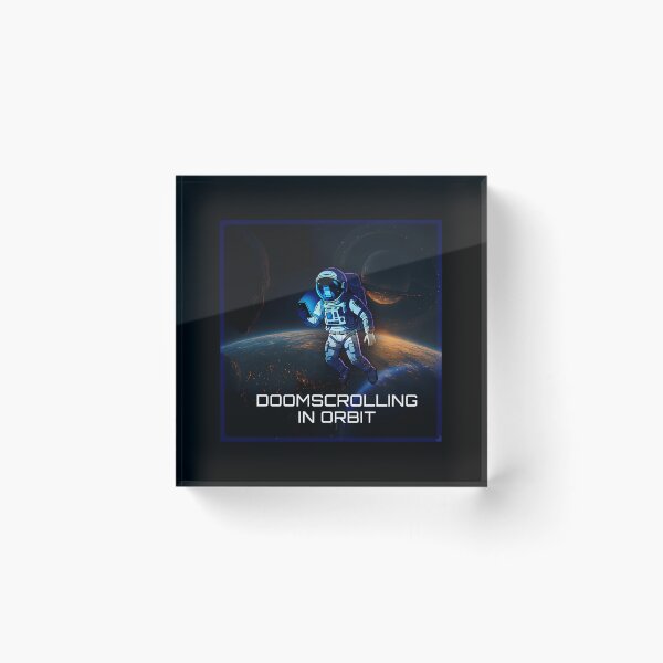 Item preview, Doomscrolling In Orbit designed and sold by ItsartDesign1.