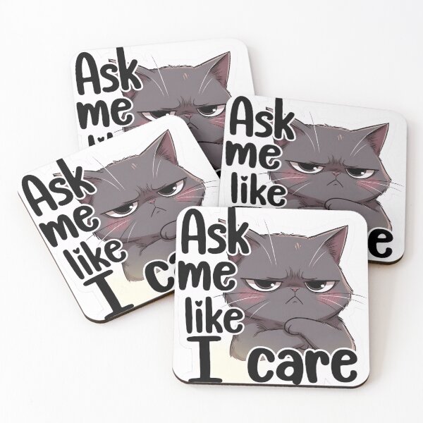 Item preview, Angry Grumpy Cat I’m Fine Sarcastic Cat Meme designed and sold by BlackSyeth.
