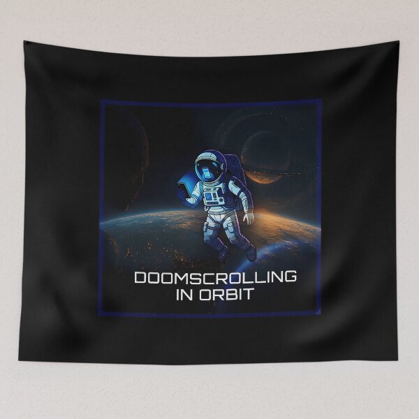 Item preview, Doomscrolling In Orbit designed and sold by ItsartDesign1.