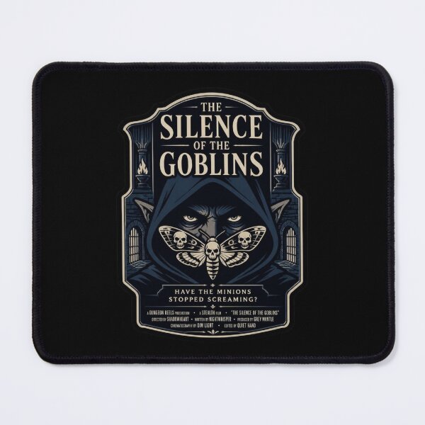 Item preview, Silence Of The Goblins Movie Poster Shirt Psychological Horror RPG Tee designed and sold by Dice_Goblin_Studio.