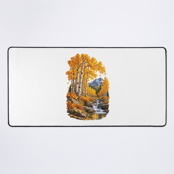 Item preview, Golden Aspen Grove Autumn Forest Mountain Landscape designed and sold by RockitBaby.
