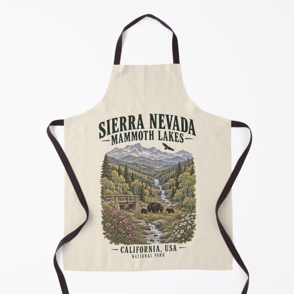 Item preview, Sierra Nevada — Mammoth Lakes, California, USA [Vintage Illustration] designed and sold by elektronen.