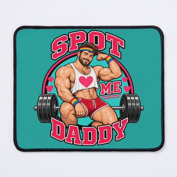 Item preview, Spot Me Daddy Gay Gym Bro designed and sold by RawCumPig.
