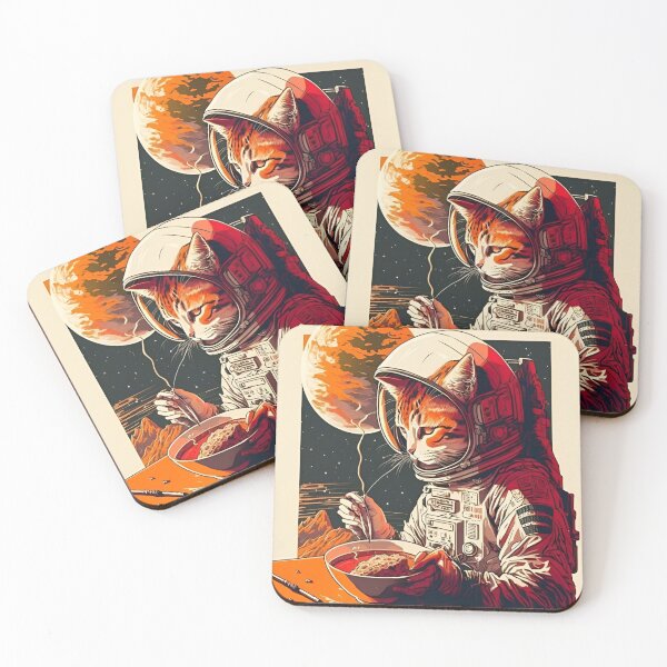 Item preview, Adorable Astronaut Cat 'Keep Calm' Minimalist Funny Kitty In Space Digital Illustration designed and sold by Matt_Smith.