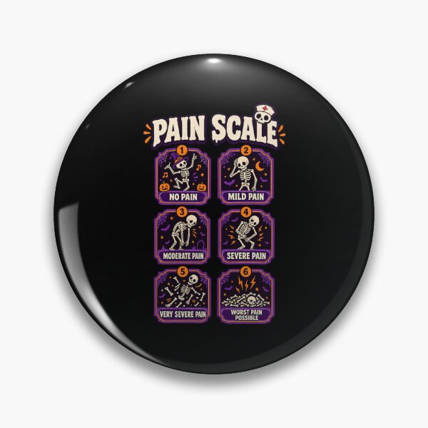 Item preview, Pain Scale Spooky Skeleton Nurse Halloween Nursing Humor designed and sold by Whirx.