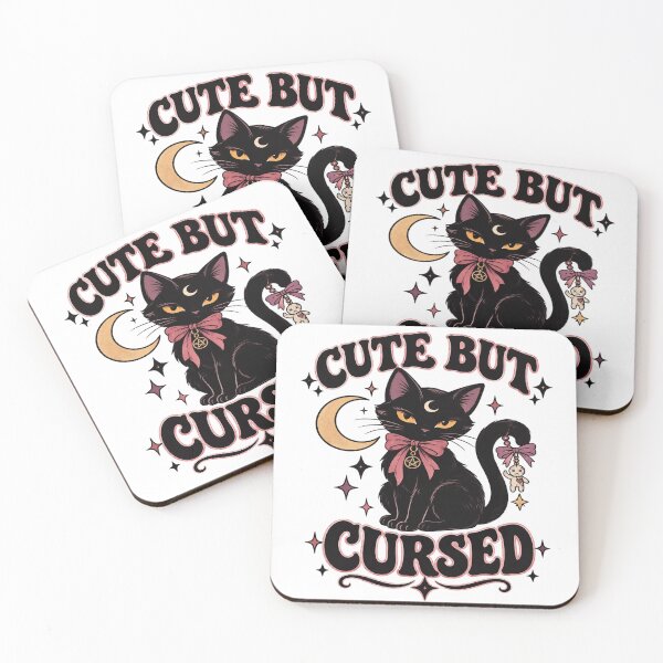 Item preview, Cute Black Cat Cursed designed and sold by kynira.