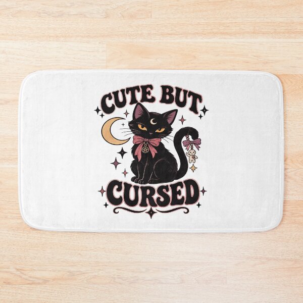 Item preview, Cute Black Cat Cursed designed and sold by kynira.