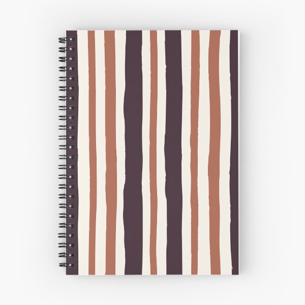 Item preview, Minimal Geometric Rectangles Lines 14 | Dark Plum Terracotta Cream Hand Drawn Stripes designed and sold by MarleneCanto.
