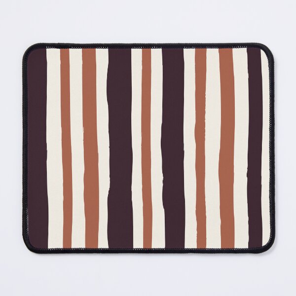 Item preview, Minimal Geometric Rectangles Lines 14 | Dark Plum Terracotta Cream Hand Drawn Stripes designed and sold by MarleneCanto.