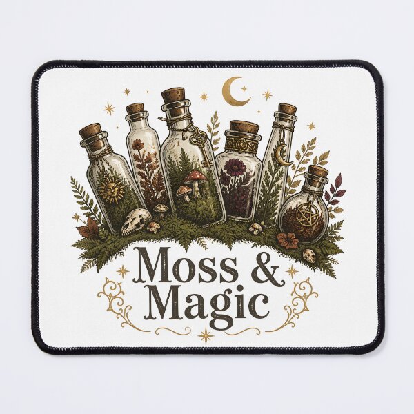 Item preview, Moss & Magic Bottled Botanical Magic designed and sold by KristenosNehk.