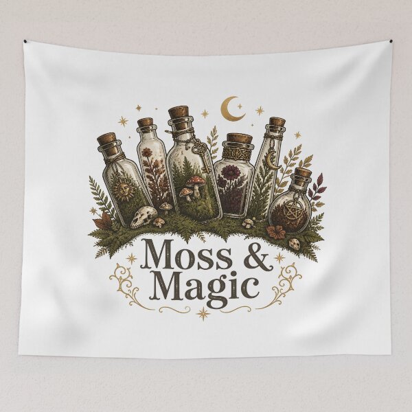 Item preview, Moss & Magic Bottled Botanical Magic designed and sold by KristenosNehk.