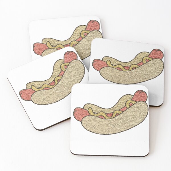 Item preview, Hot Dog Mustard Vintage Textured Illustration American Street Food Retro Cool designed and sold by CLC54.