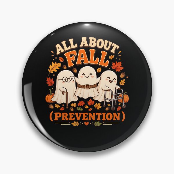 Item preview, All About Fall Prevention Funny Ghost Fall Halloween Season designed and sold by Chromatic-Cubes.