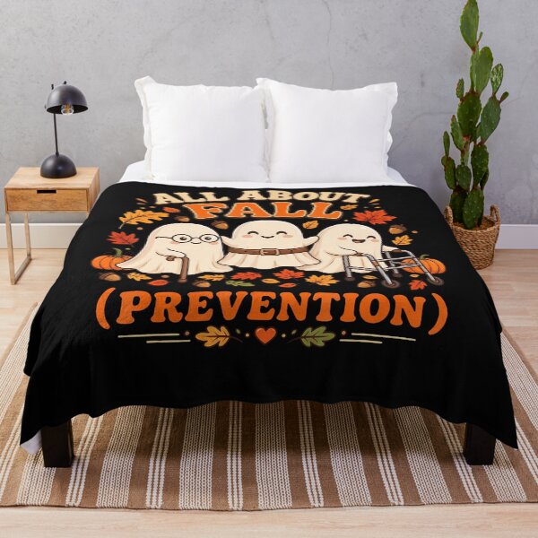 Item preview, All About Fall Prevention Funny Ghost Fall Halloween Season designed and sold by Chromatic-Cubes.